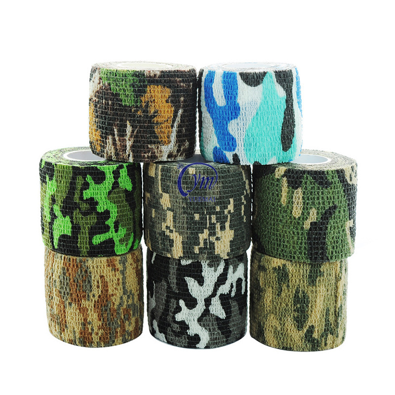 Yuemai Adhesive Free Camouflage Tape Self-adhesive Flexible Outdoor Hunting Camouflage Tape