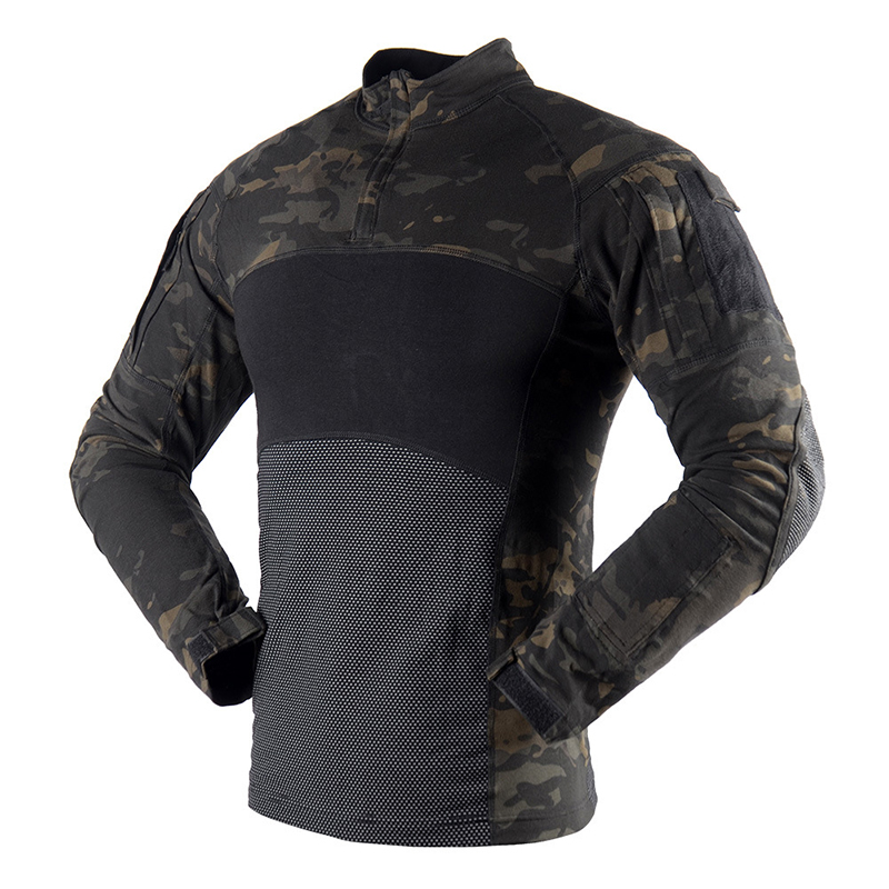 Wholesale Outdoor Hiking Ripstop Long Sleeve Camouflage Training Uniform Tactical Outdoor Frog Suits