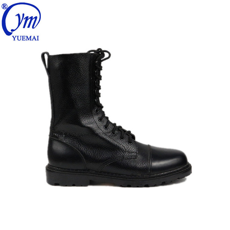 Factory Direct Custom Black Waterproof Genuine Leather Outdoor Hiking Desert Jungle  Tactical Boots