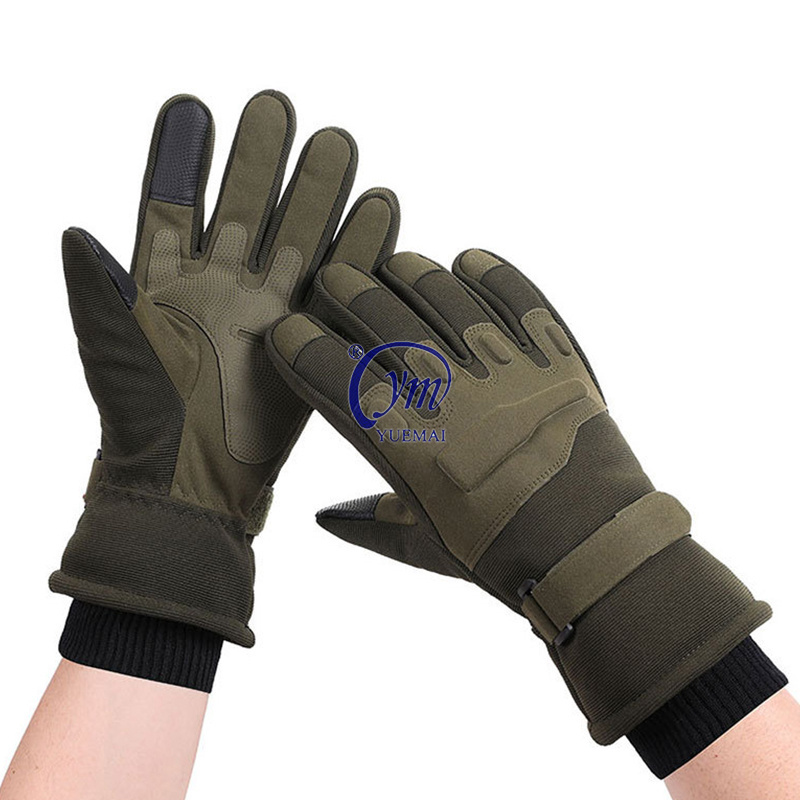 Wholesale Cold Weather Gloves Unisex Winter Thick Plush Warm Gloves Touch Non-slip Skiing Gloves