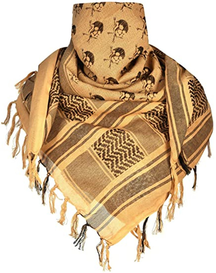 Lightweight  Safety Arab Tactical Shemagh KeffIyeh Scarf Thicken Head Wrap