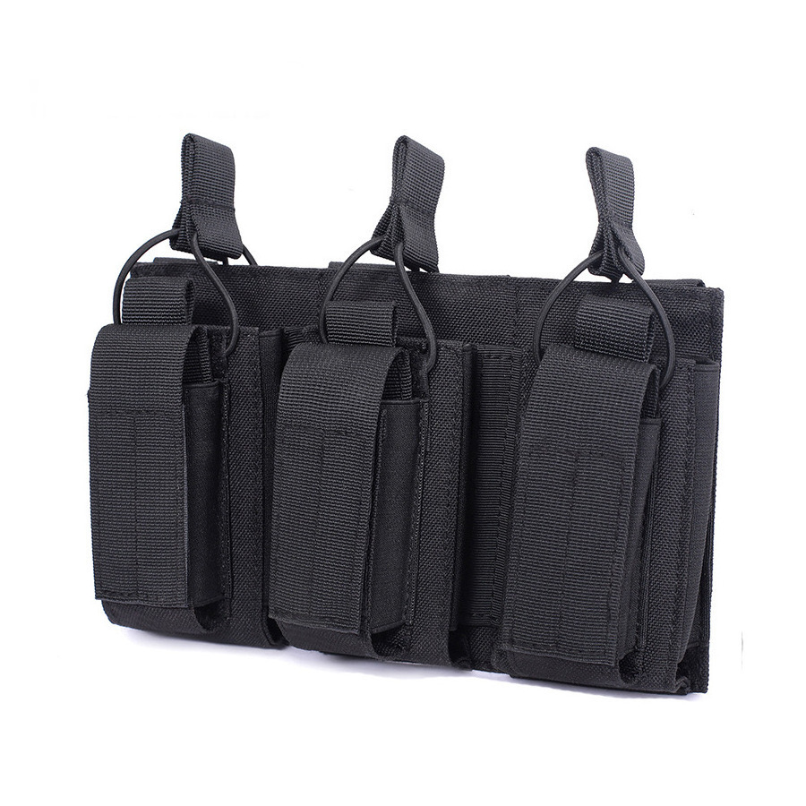 Outdoor Carrier Bag Molle CS Holster Lightweight Triple Tactical Belt Pouch