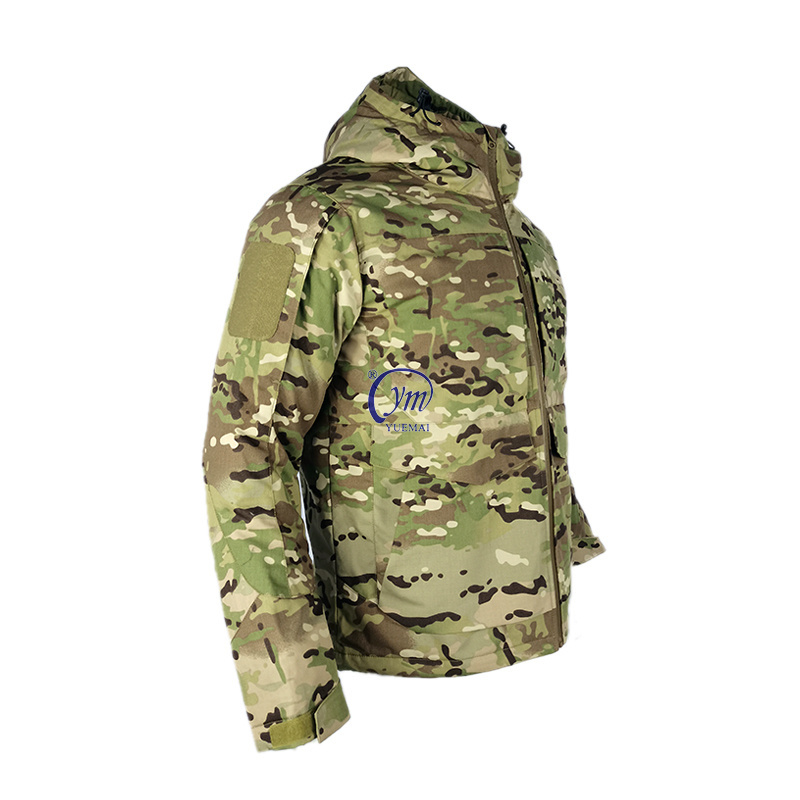 Windproof Waterproof Heat Reflection Waterproof Man Winter Camouflage Tactical Jacket For Outdoor Hiking Hunting