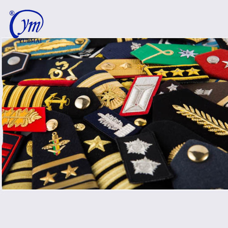 Manufacturer YUEMAI Third Officer Pilot Marine  Uniform Security Badge Epaulette Shoulder Boards