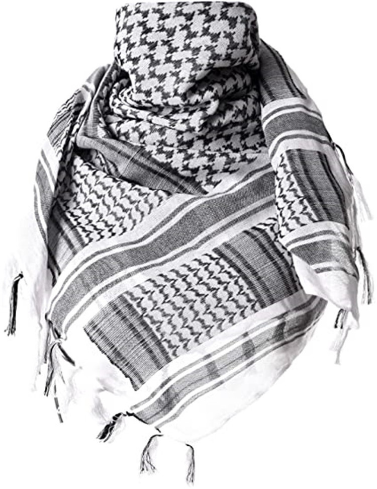 Lightweight  Safety Arab Tactical Shemagh KeffIyeh Scarf Thicken Head Wrap