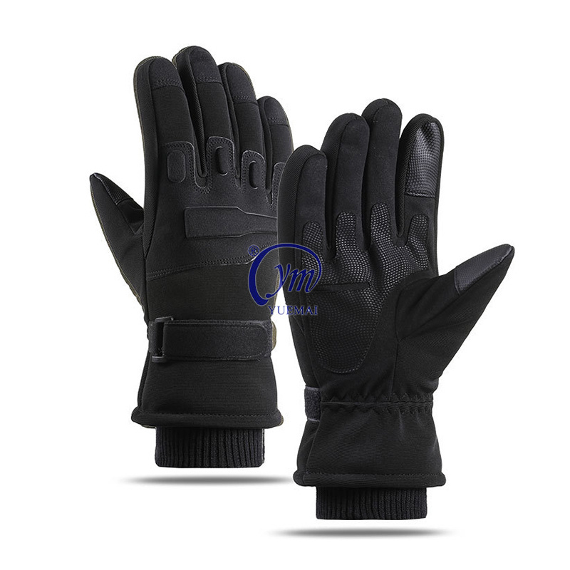 Wholesale Cold Weather Gloves Unisex Winter Thick Plush Warm Gloves Touch Non-slip Skiing Gloves