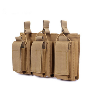 Outdoor Carrier Bag Molle CS Holster Lightweight Triple Tactical Belt Pouch