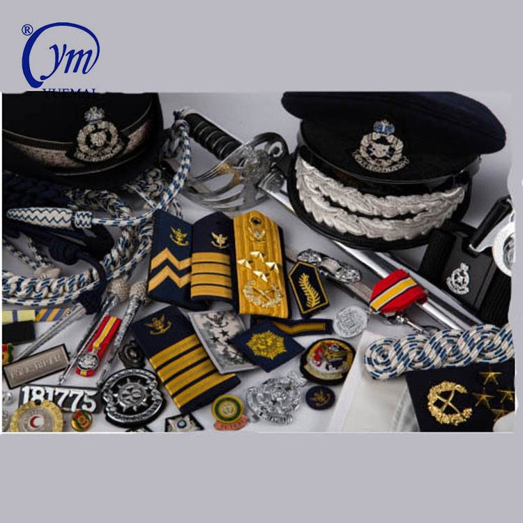 Manufacturer YUEMAI Third Officer Pilot Marine  Uniform Security Badge Epaulette Shoulder Boards