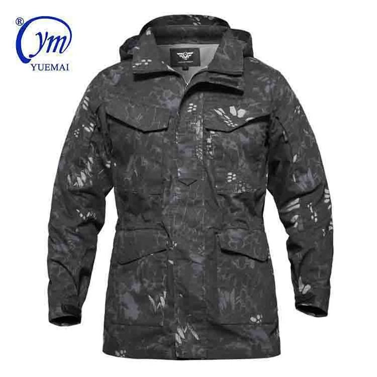 Wholesale  Hot selling Custom New fashion mens Safety overcoat camouflage waterproof jacket