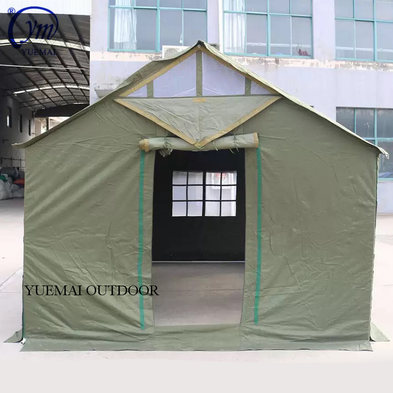 Wholesale Heavy Duty Waterproof Windproof Canvas Camouflage Outdoor Camping Medical Safety Desert Emergency Refugee Tent