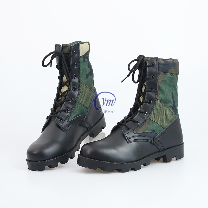 Durable Trekking Hiking Hunting Waterproof Woodland Shoes Combat Camo Jungle Boots