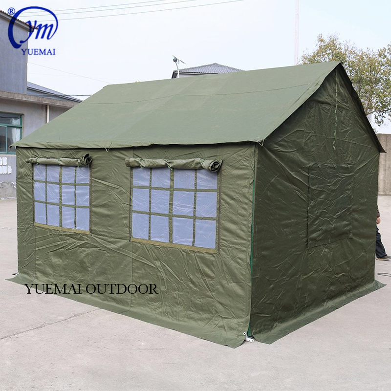 Wholesale Heavy Duty Waterproof Windproof Canvas Camouflage Outdoor Camping Medical Safety Desert Emergency Refugee Tent