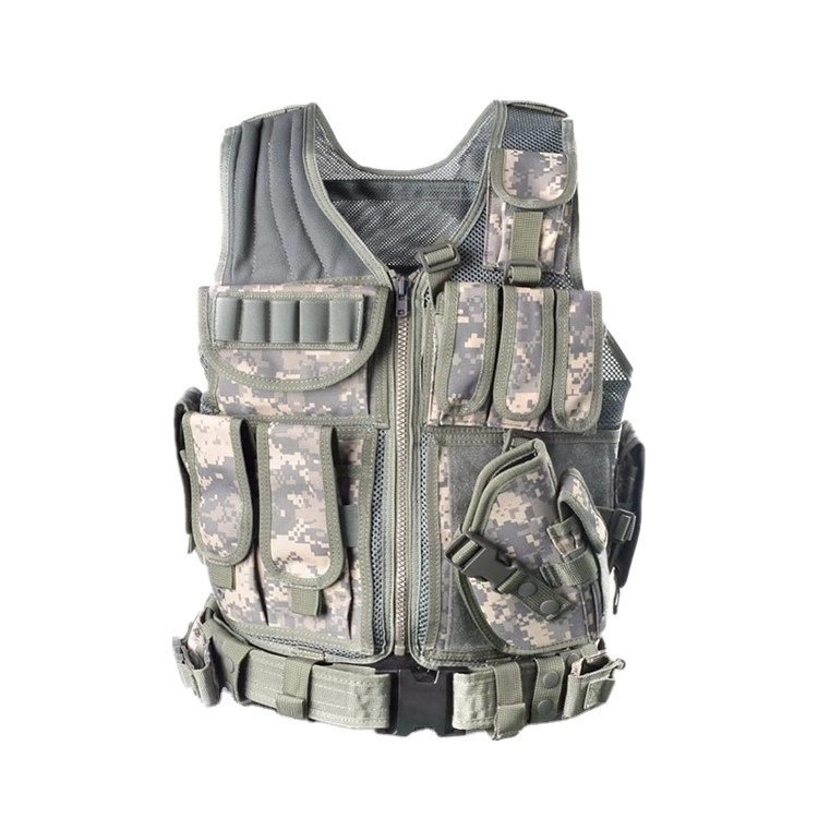 YUEMAI Factory Direct Custom Lightweight Mesh Security  Tactical Chest Rig Vest with Pouches