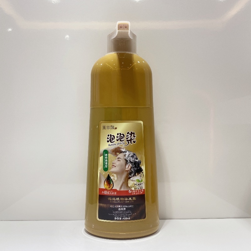 Wholesale Manufacturer 3 in 1 Herbal Ginger Ammonia Free No PPD OEM/ODM Magic Permanent Fast Black Dye Hair Color Shampoo