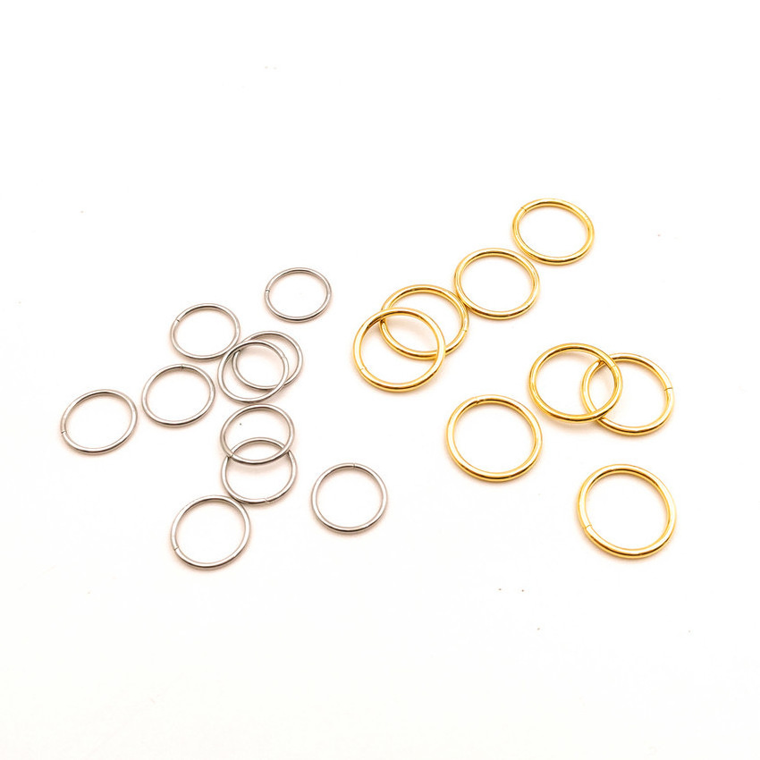 stainless steel with PVD 18K gold plating jewelry findings jump closed ring waterproof 3-25 mm,WHOLESALE BULK DIY Accessories