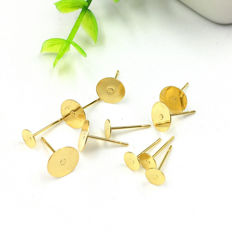 18K gold plating stainless steel stud earring Jewelry Findings stud earring hook,DIY Earrings Accessories