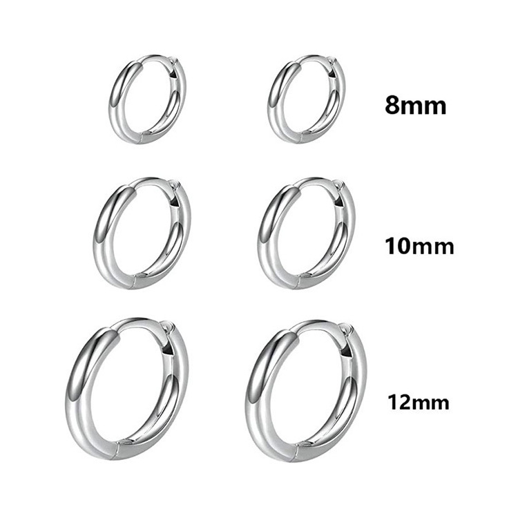 DIY high quality 1.6/2.0 mm 316L stainless steel 18k pvd gold plating earring hoop for jewelry ,wholesale jewelry ACCESSORIES