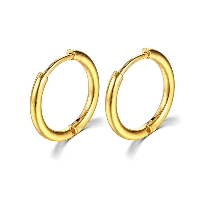 DIY high quality 1.6/2.0 mm 316L stainless steel 18k pvd gold plating earring hoop for jewelry ,wholesale jewelry ACCESSORIES