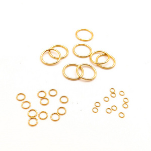 stainless steel with PVD 18K gold plating jewelry findings jump closed ring waterproof 3-25 mm,WHOLESALE BULK DIY Accessories