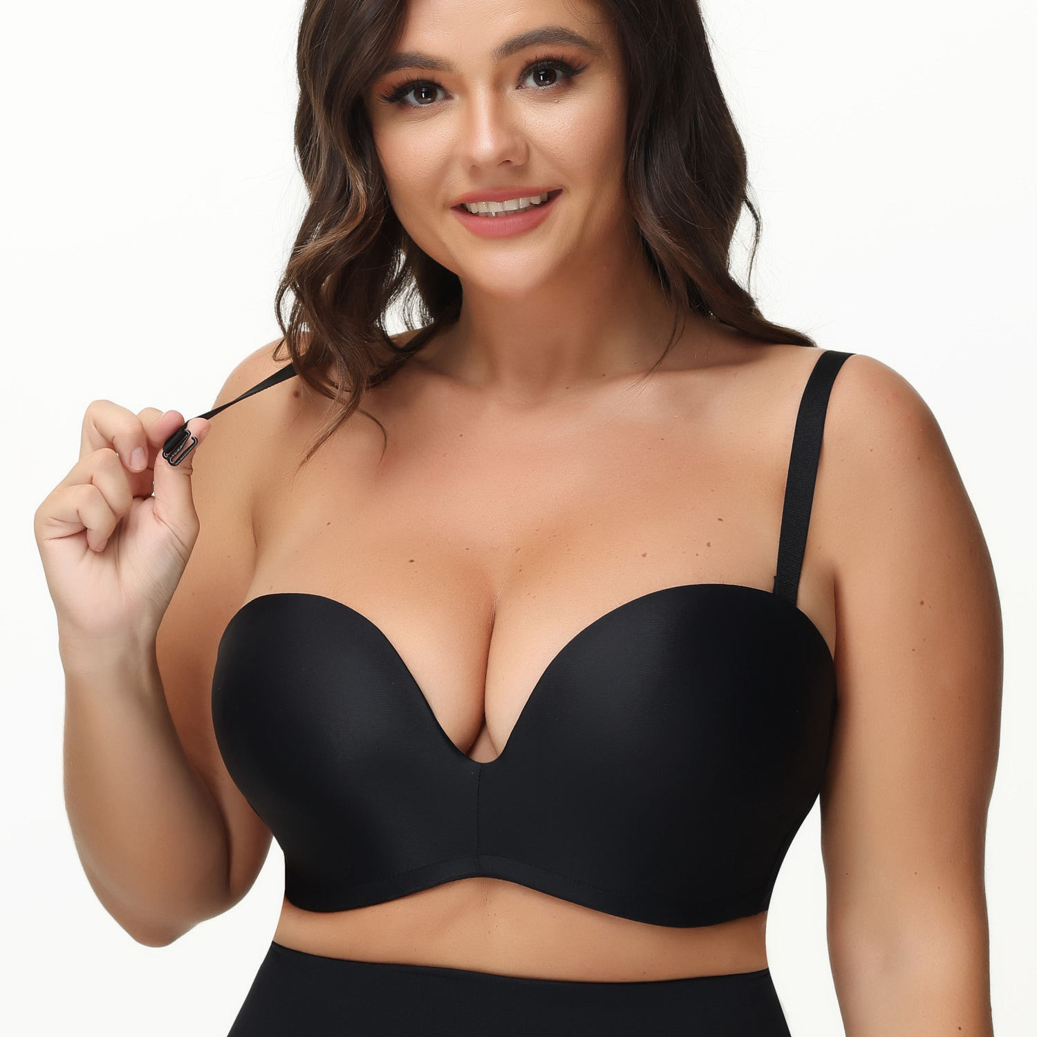 Foreign Trade Rings-free Thin Gather Strapless Underwear Sexy Large Size Bra