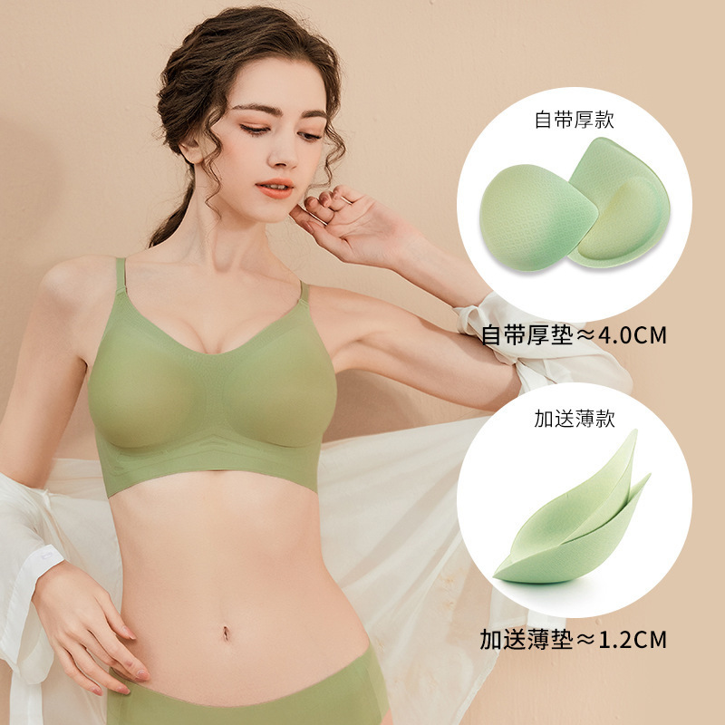 Cartoon Body Extender Jelly Soft Support Underwear Women's Small Chest Push-up Large No-mark No-rims Sexy Bra