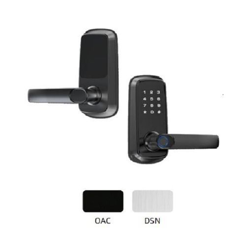 Waterproof Tuya Wifi Smart Door Lock Digital Password Single-Sided Fingerprint Electronic Rim Lock For Outdoor Iron Gate Door