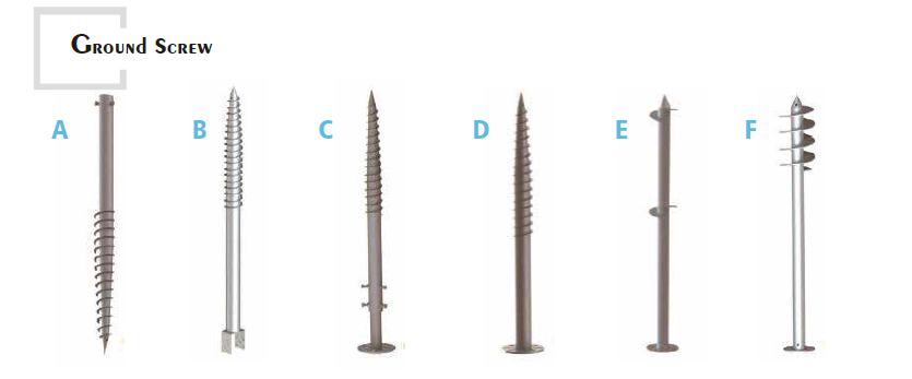 Helical Piles Solar Ground Foundation Spike Anchor Screw Design