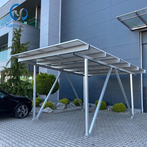 Waterproof solar car shade car parking shade pv mounting structure.