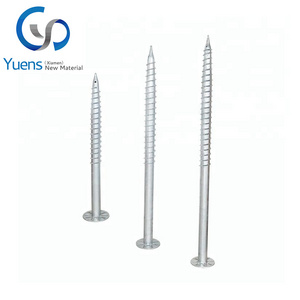 Helical Piles Solar Ground Foundation Spike Anchor Screw Design