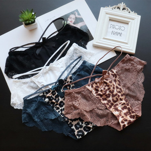 Fashion Leopard Lace Underwear Woman Sexy Low-waist Ladies Daily Wear Underwear One piece Seamless Panties For Women