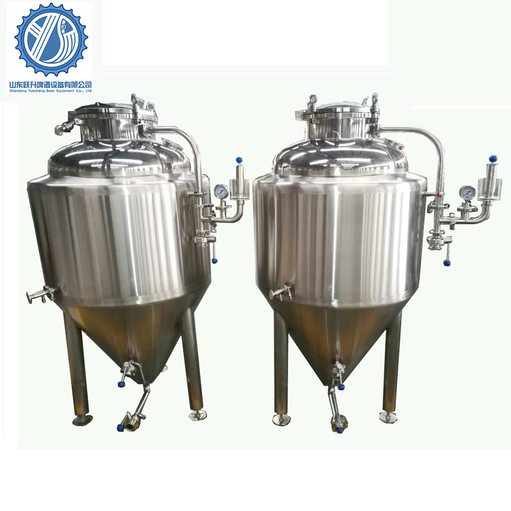 100liter 200l 400L 500 gallon 30 bbl 4000 liter 5000l 10000l cooled stainless steel conical beer fermenter price