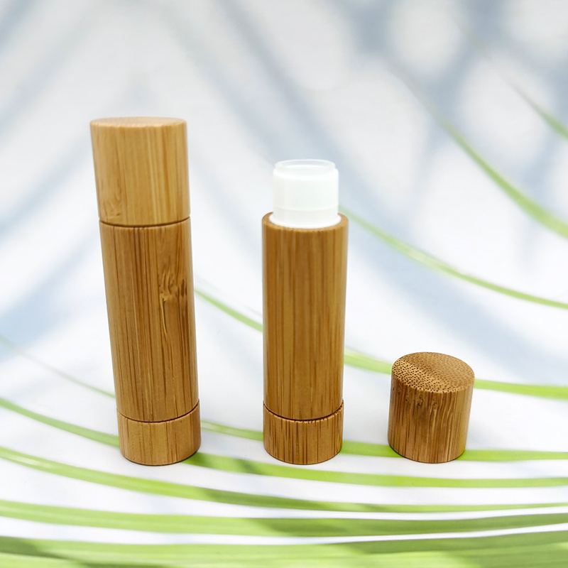 5g in stock environmental chapstick tubes empty lipstick tube lip balm stick containers bamboo lip balm tube eco friendly