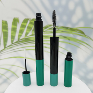 luxury eyeliner mascara double ended tube with brush packaging container double side aluminum empty mascara tubes