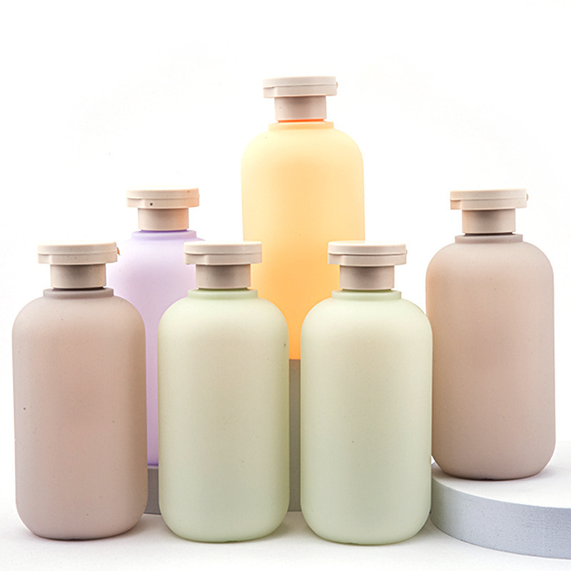 300ml pink HDPE green/yellow/brown plastic custom body baby wholesale cosmetic lotion bottle empty shampoo bottles