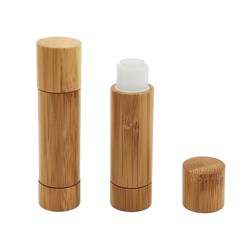 5g in stock environmental chapstick tubes empty lipstick tube lip balm stick containers bamboo lip balm tube eco friendly