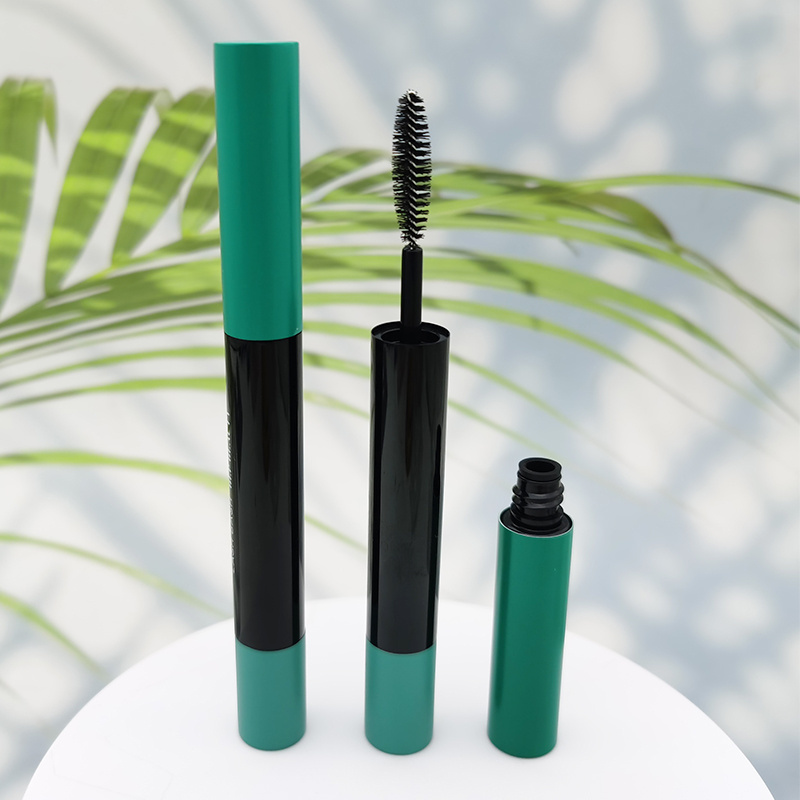 luxury eyeliner mascara double ended tube with brush packaging container double side aluminum empty mascara tubes