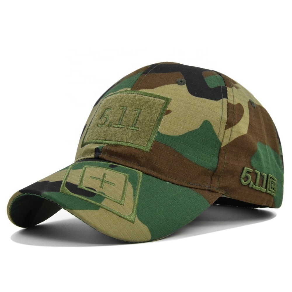 Wholesale 3D Puff Embroidery Camouflage Caps Hats Camo Tactical Baseball Hats For Men