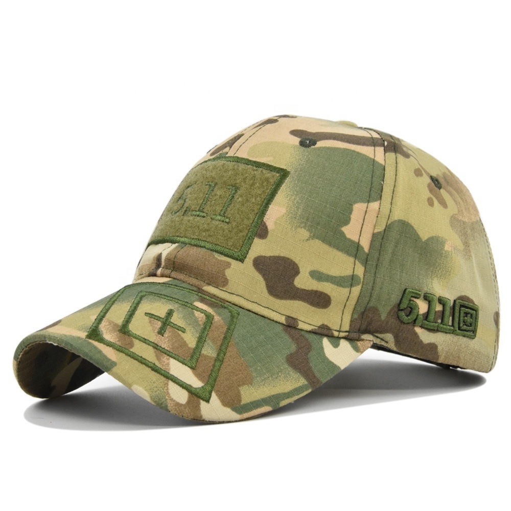 Wholesale 3D Puff Embroidery Camouflage Caps Hats Camo Tactical Baseball Hats For Men