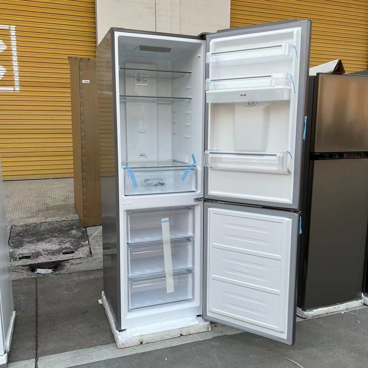 bottom freezer with water dispenser stainless steel free standing BCD-340L air cooled two doors refrigerator cheap price