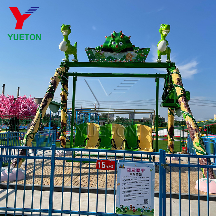 Business Popular Carnival Dinosaur Swing Rides Theme Park Rotating Electric Happy Swings