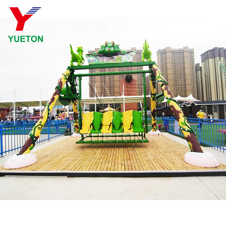 Business Popular Carnival Dinosaur Swing Rides Theme Park Rotating Electric Happy Swings