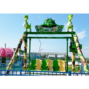 Business Popular Carnival Dinosaur Swing Rides Theme Park Rotating Electric Happy Swings