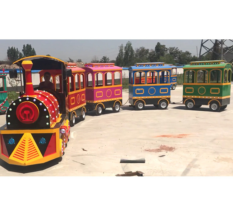 Fun Park Equipment Amusement Park Trackless Train For Sale