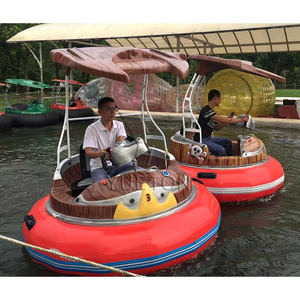 Adult Amusement Park Round Ufo Electric Battery Inflatable Water Bumper Boat For Sale