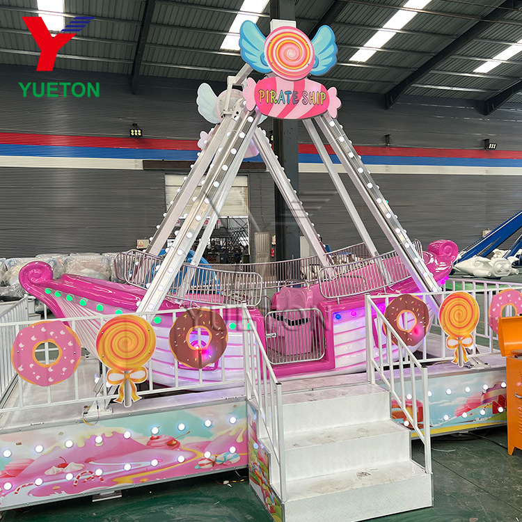 China Manufacturer Funfair Attraction Equipment Kids Pirate Ship Rides For Amusement Park And Shopping Mall Center Business