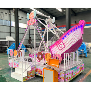 China Manufacturer Funfair Attraction Equipment Kids Pirate Ship Rides For Amusement Park And Shopping Mall Center Business