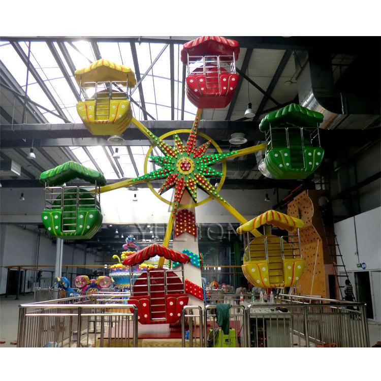 Cheap Price 12 Seats Children Playground Small Carnival Fun Fair Amusement Park Equipment Ride Kids Mini Ferris Wheel For Sale