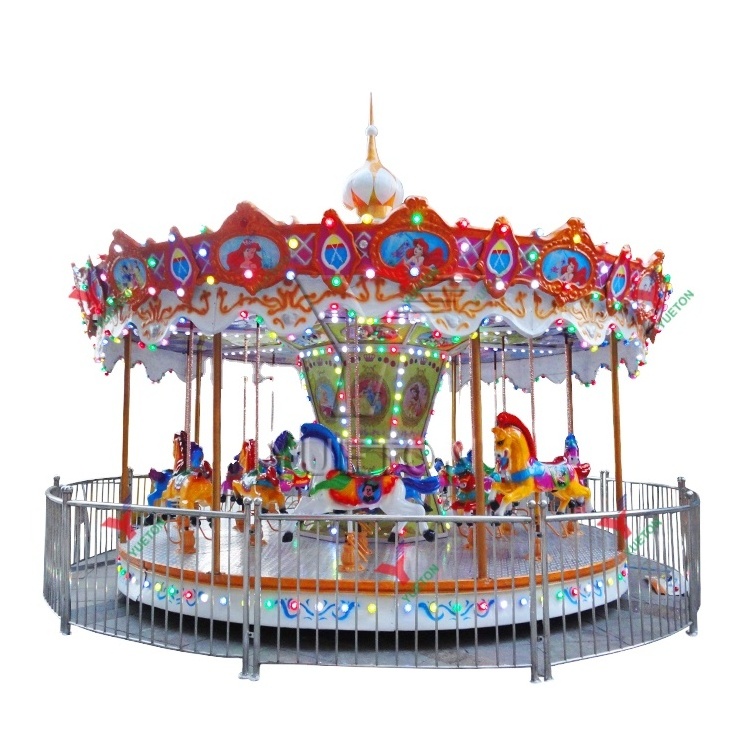 Zhengzhou Yueton Hot Sale Carousel Horses Plastic Carnival Rides Carousel For Kids