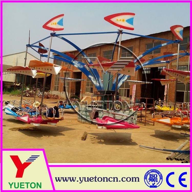 Zhengzhou Yueton Extreme Game Amusement Park Rides Thrill Flying Kite Rides Cliff Hanger For Sale