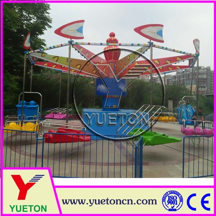 Zhengzhou Yueton Extreme Game Amusement Park Rides Thrill Flying Kite Rides Cliff Hanger For Sale